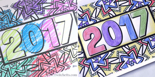 Grab this fun 2017 New Year's Eve Coloring Page to entertain your kids! This free printable is a great New Year's Eve kids activity.