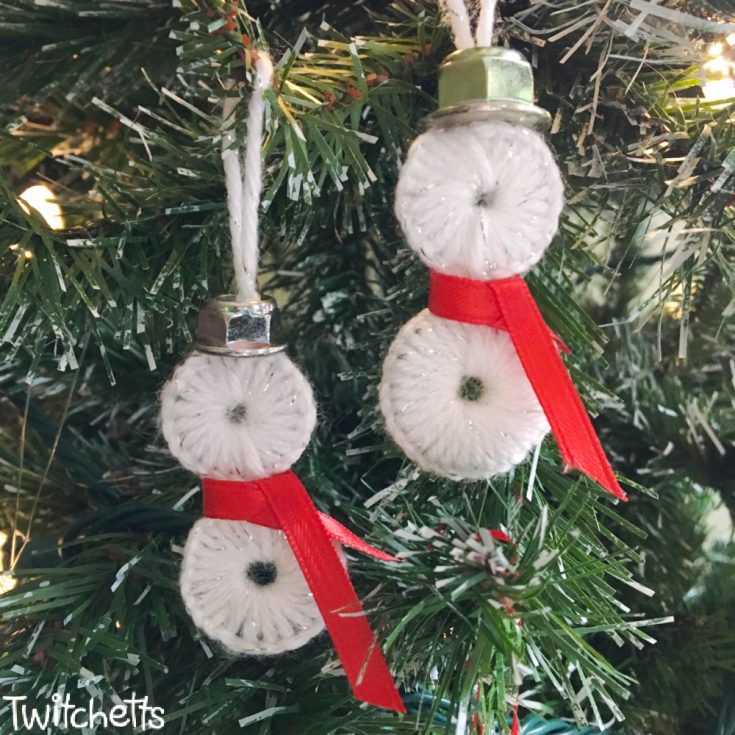 DIY Snowman Ornaments