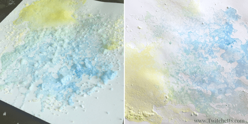 Colored Salt Snow Art - Winter Crafts for Kids a fun Process art Project for kids of all ages!