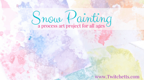 Colored Salt Snow Art - Winter Crafts for Kids a fun Process art Project for kids of all ages!