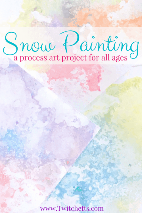 Colored Salt Snow Art - Winter Crafts for Kids a fun Process art Project for kids of all ages, from toddler, to preschool, and up through adults!