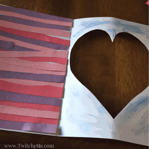 This is a fun construction paper craft to do for Valentine's Day! These cute Valentines Day cards are fun to make and is perfect scissor practice for younger children!
