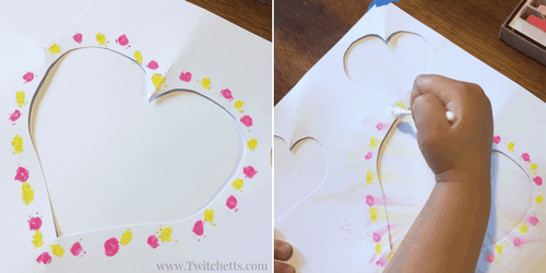 Soft Pastel Heart Craft. This makes a great Valentines day craft.