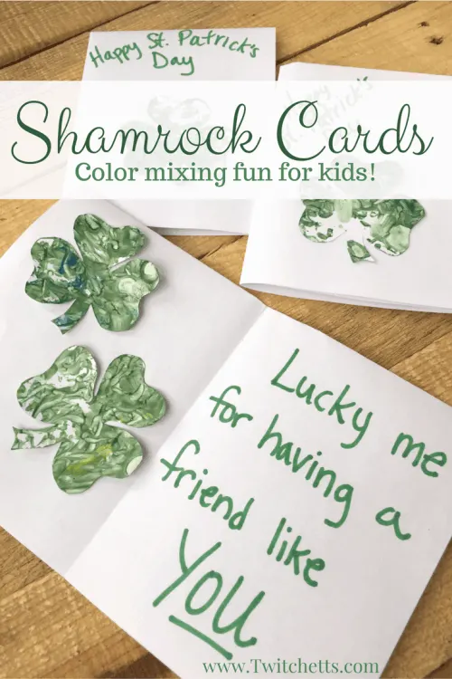 How to make 3D rainbow colored paper shamrocks - Twitchetts