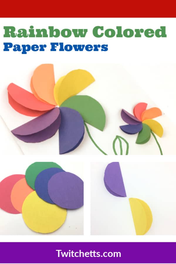 A great rainbow craft for kids. Great for kids card making or everyday crafting. #twitchetts