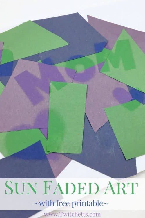 Create unique mother's day cards with sun faded art. These construction paper crafts are faded in the sun to reveal a fun message for mom.