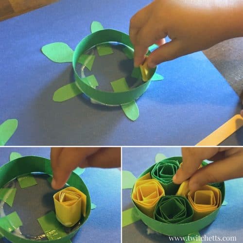 Create adorable turtle crafts with this paper quilling technique for kids. This construction paper turtle is ready for your under the sea fun!