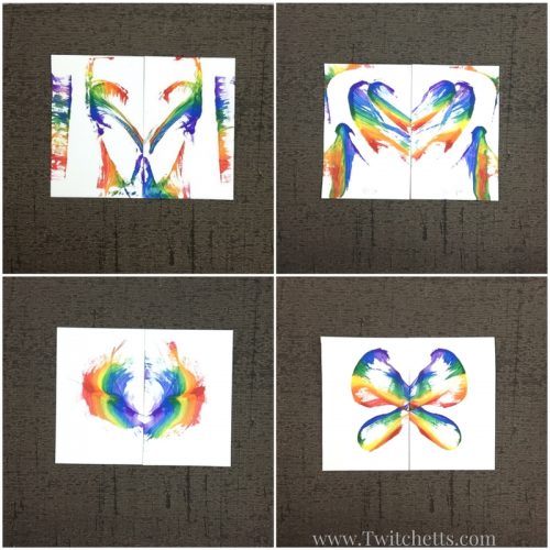 Rainbow String painting is a fun process art. String art for kids creates beautiful thread paintings that are never the same.