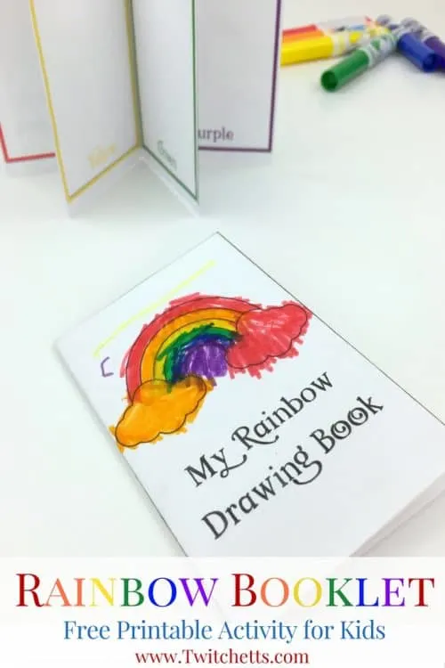 printable rainbow booklet teaching rainbow colors twitchetts