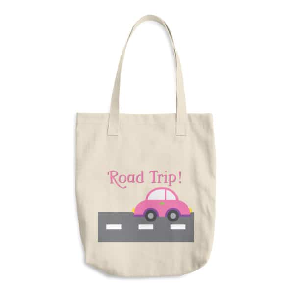 Pink Road Trip Cotton Tote Bag - Twitchetts