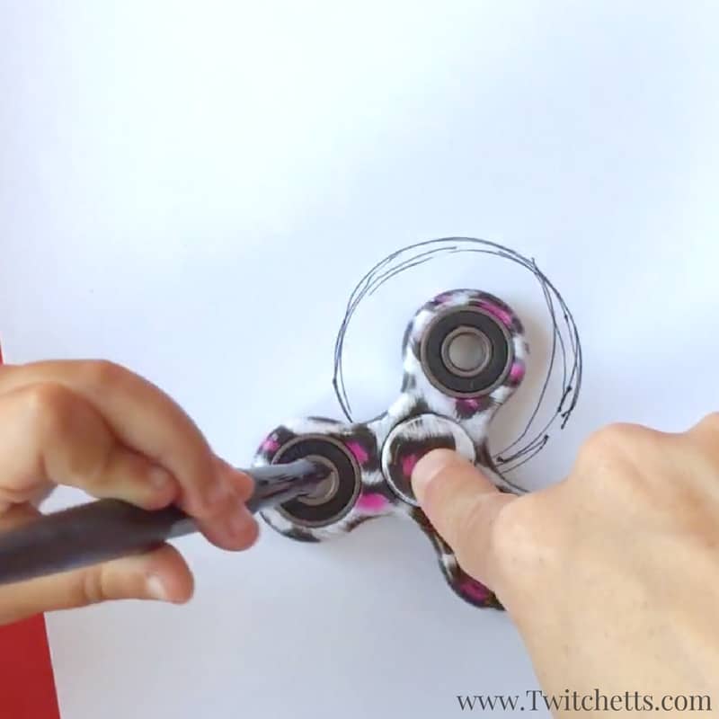 Fidget Spinner Art Watercolor circles Twitchetts