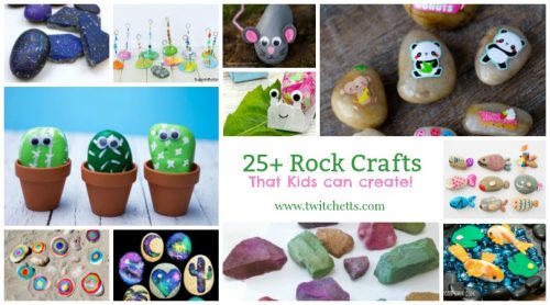 Over 25 Rock Crafts that Kids can create. Stone painting art projects that are simple enough for preschoolers, kindergartners, or grad school children. Use these rock painting techniques for rock hunting, gift giving, or rock collecting!
