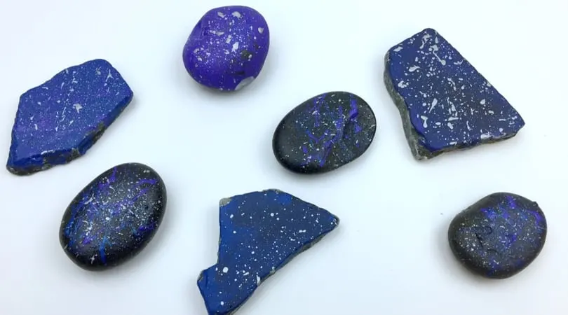 How to Make Galaxy Painted Rocks