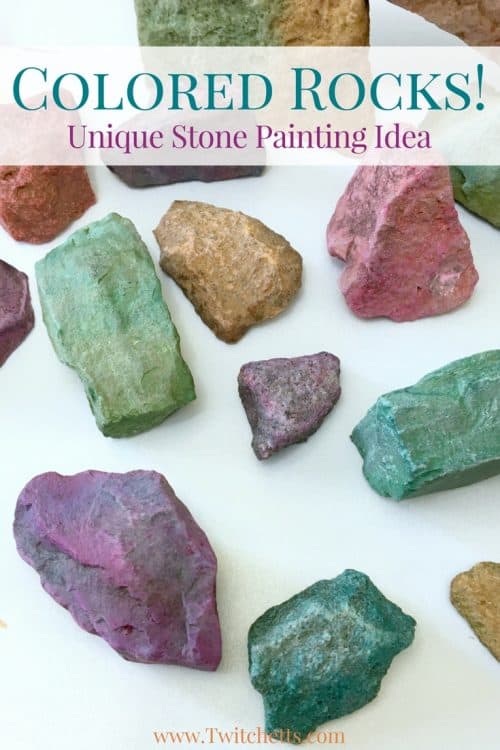 Creating decorated rocks and stumped on how to color rocks? This spin on stone painting for kids is a quick and easy way to add color to your rocks before your paint them. Perfect to give as gifts, go rock hunting, or add to your rock collection.