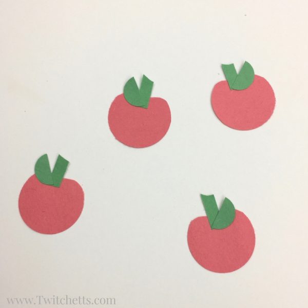 How to make a 3D apple tree craft using construction paper Twitchetts