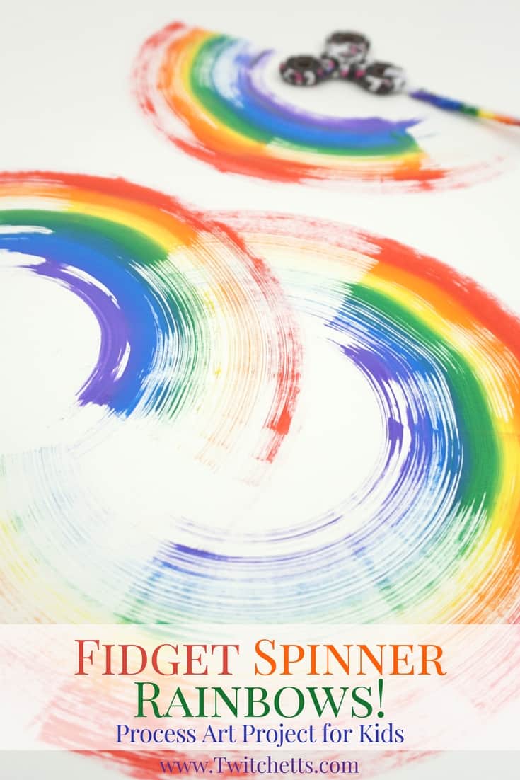 Fidget Spinner Rainbows Hand Spinner Art Twitchetts