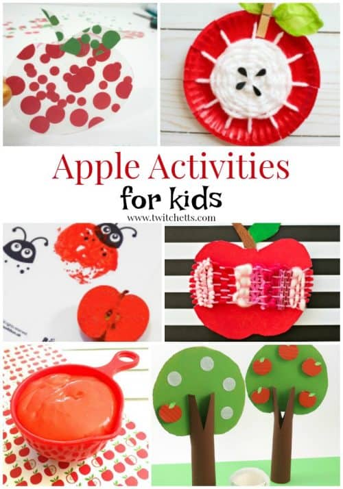 Apple themed crafts and activities for preschooler and kindergarteners. From apple crafts for kids to fine motor and fun activities for young children.