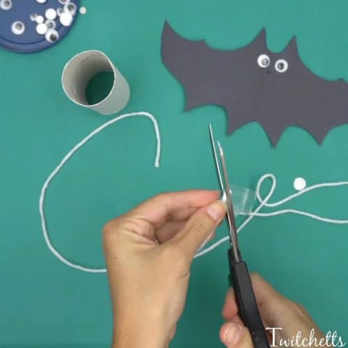 Flying Construction Paper Bats ~ Halloween Crafts for Kids. Create flying construction paper bats using black construction paper and toilet paper tubes. This simple craft will lead to kid-approved Halloween bat decorations.