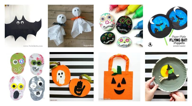 Halloween Crafts for kids - witchets, ghosts, and bats oh my! Get inspired with these fun Halloween kids crafts!