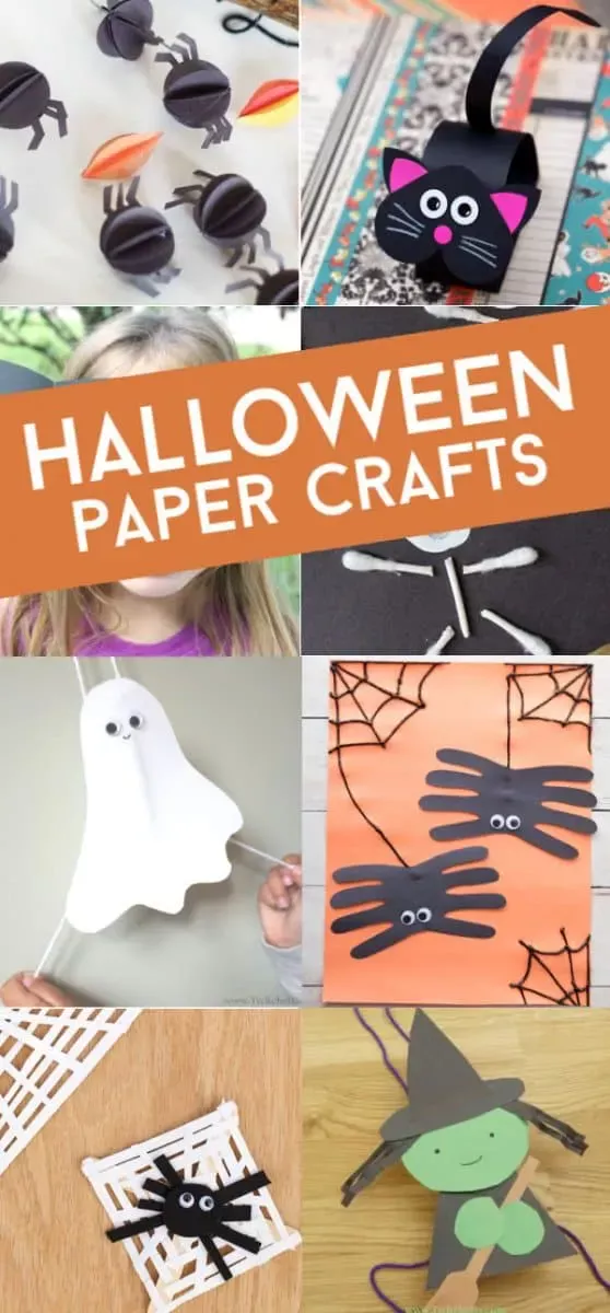 Halloween construction paper crafts are an easy way to get creative during this spooky season. These crafts are kids approved and loads of fun! Bats, spiders, vampires, pumpkins and more!