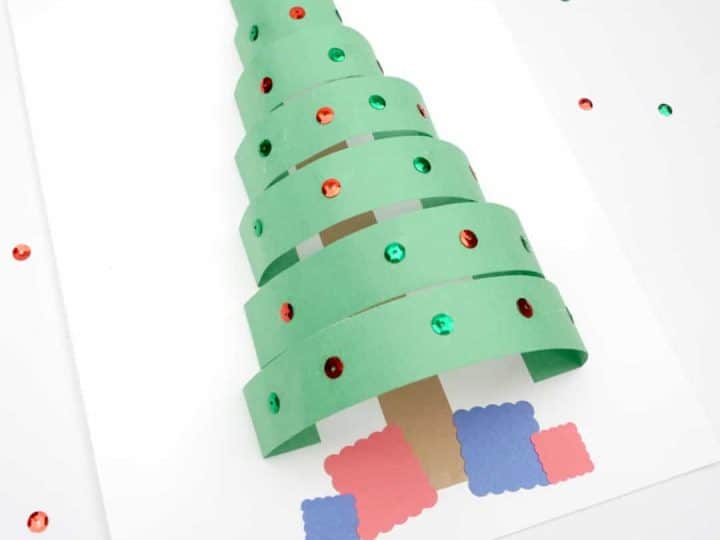 Easy Dot Sticker Christmas Tree Craft - Active Littles
