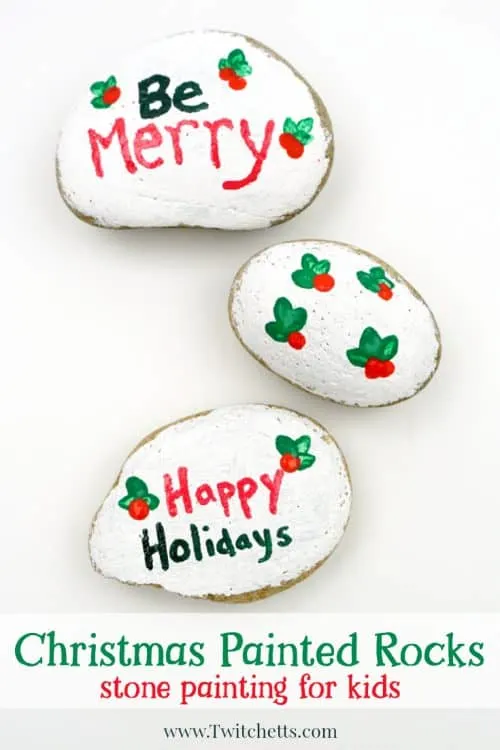 Christmas Rock Painting for Kids