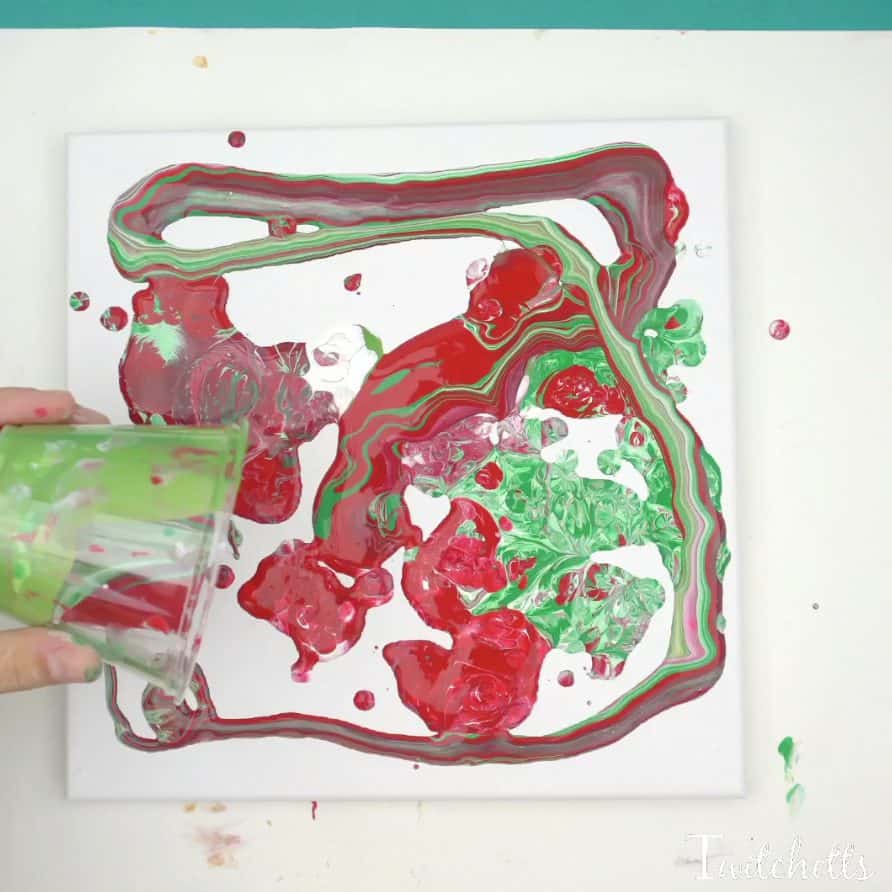 How to make acrylic poured Christmas ornaments the easy way!