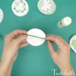 How to make a 3D paper shamrock mobile with our shamrock template