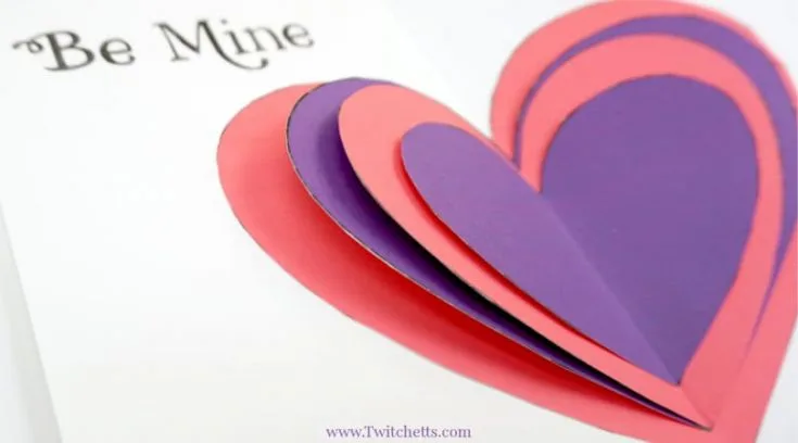 3D Paper Heart - Valentine's Day Craft & Decoration - Red Ted Art - Kids  Crafts