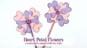 Did you know that hearts make amazing construction paper flowers? Let us show you how easy and fun this craft is to complete. From Valentine's Day fun to a creative gift on Mother's Day!