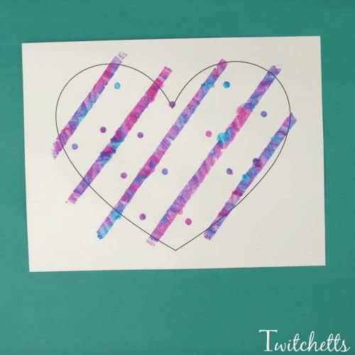 Grab some construction paper and let's create a painted heart! This easy and fun Valentine's Day craft will make beautiful cards, festive decor, or just a fun afternoon project!