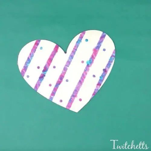 How to make a fun painted paper heart craft with your kids