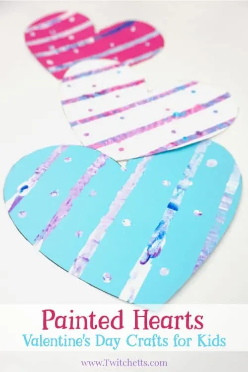 Create an easy heart with a heart-shaped hole punch and painters' tape.