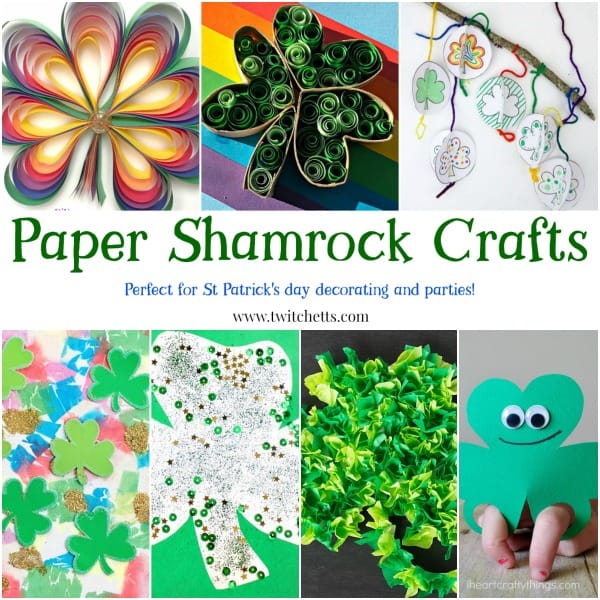 14 fun paper shamrock crafts that kids will LOVE to make