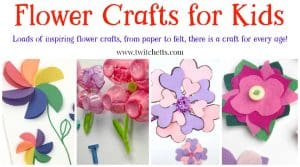 Flower crafts for kids ~ From paper flowers to felt, foil, egg cartons and more! Perfect for spring crafts, mothers day, and more!
