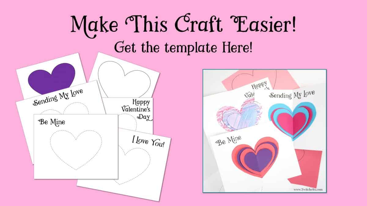 3D Valentine's Day Card ~ Homemade Valentine's Gifts from Kids