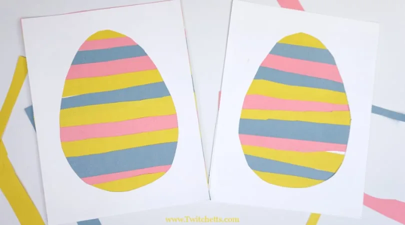 Easter Crafts for Kids: Sponge Painted Easter Egg Basket - Buggy and Buddy