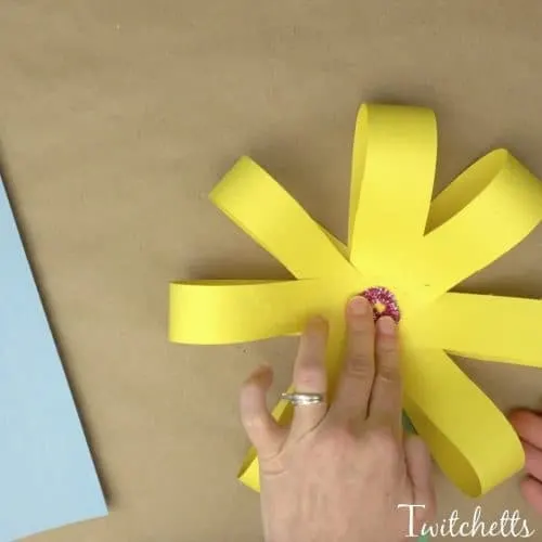 How to Make a Giant Paper Flower ~ Construction Paper Crafts for Kids 