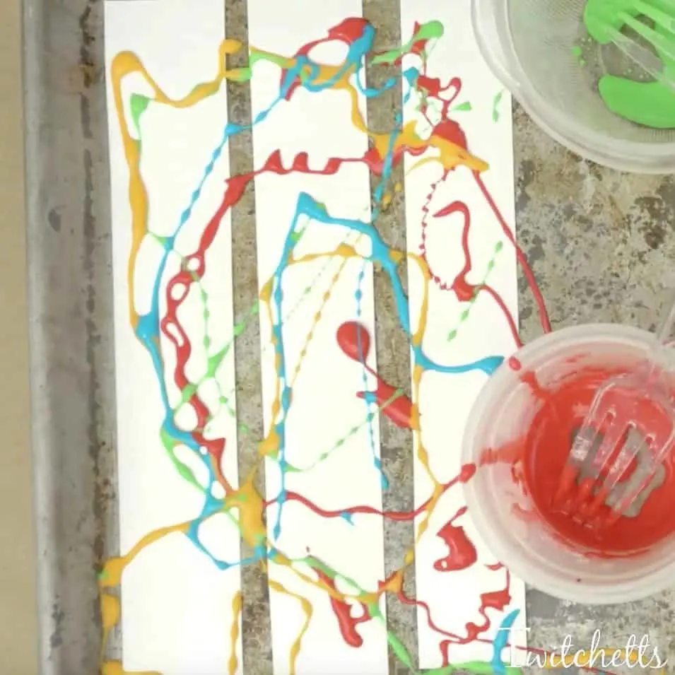 Have you ever tried painting with oobleck? The results will amaze you! Get your hands on this addicting goo and create a painting that is unique and one of a kind!