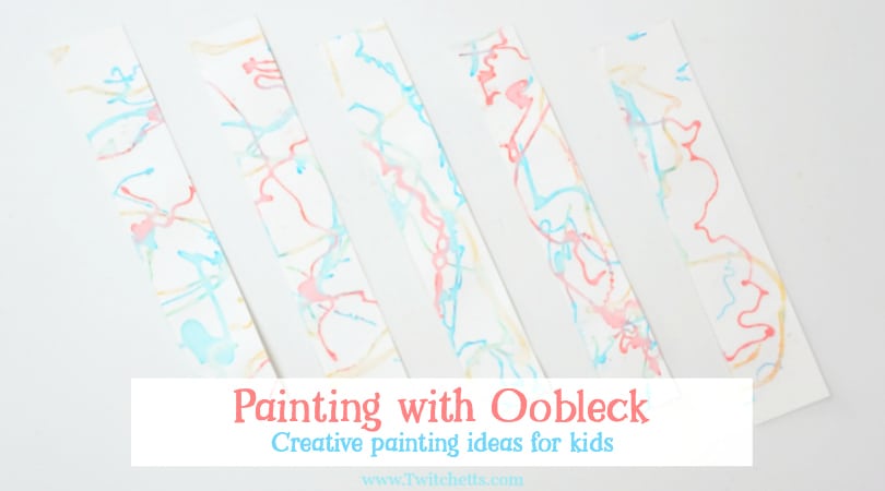 Have you ever tried painting with oobleck? The results will amaze you! Get your hands on this addicting goo and create a painting that is unique and one of a kind!
