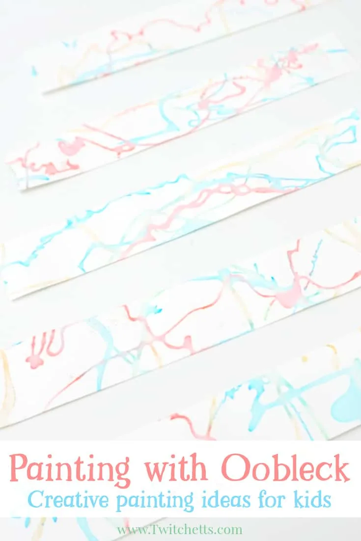 Have you ever tried painting with oobleck? The results will amaze you! Get your hands on this addicting goo and create a painting that is unique and one of a kind!