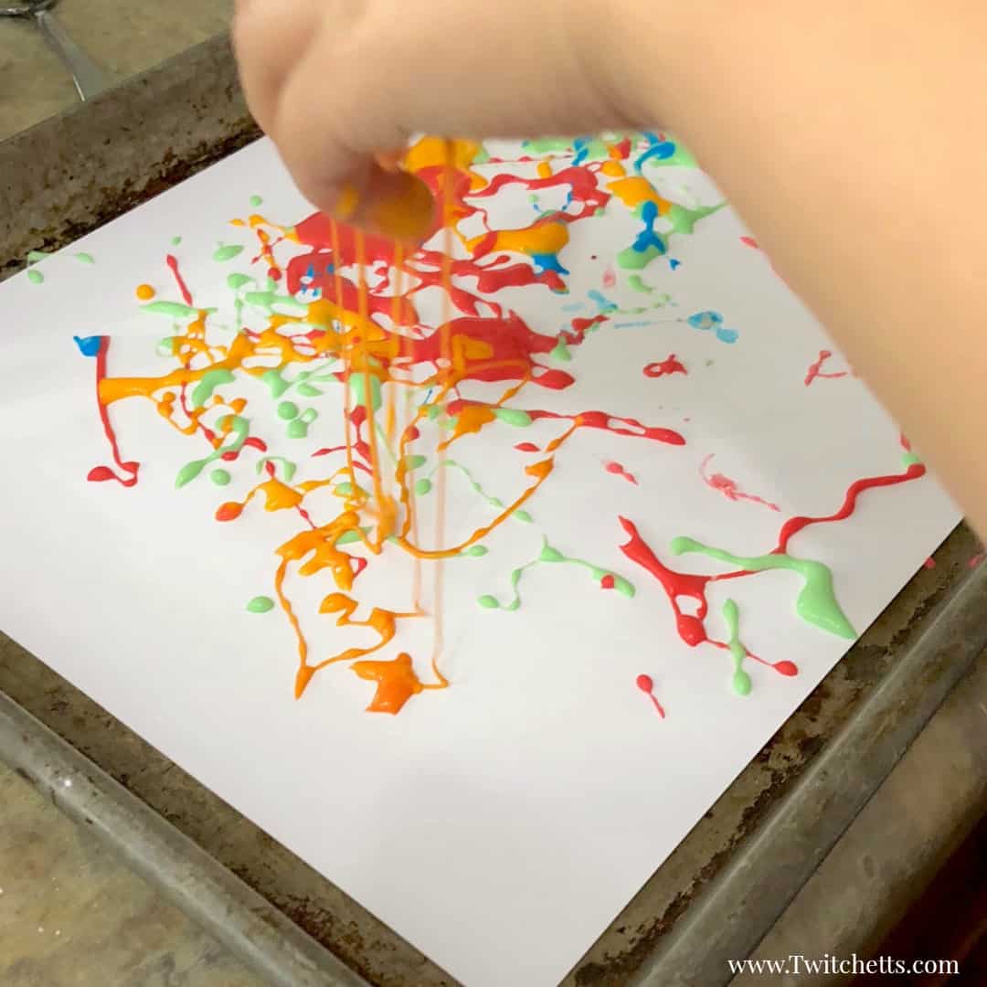 Have you ever tried painting with oobleck? The results will amaze you! Get your hands on this addicting goo and create a painting that is unique and one of a kind!