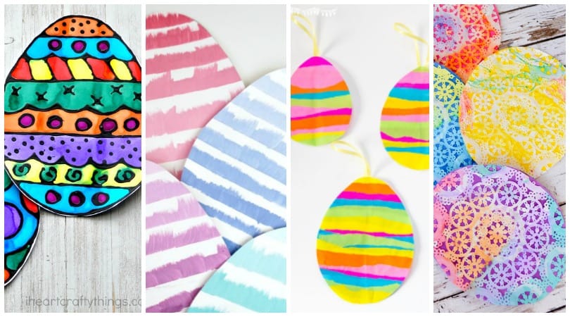 Paper Easter Eggs. Create fun paper eggs that are perfect for a fun Easter craft for kids.