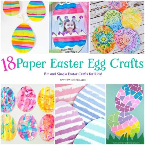 Paper Easter Eggs. Create fun paper eggs that are perfect for a fun Easter craft for kids.