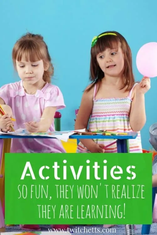 Activities for kids. So fun they wont even realized that it's play-based learning! #activitiesforkids #preschool #scissorskills #cuttingpractice #finemotor #grossmotor #playbasedlearning #learningthroughplay #twitchetts