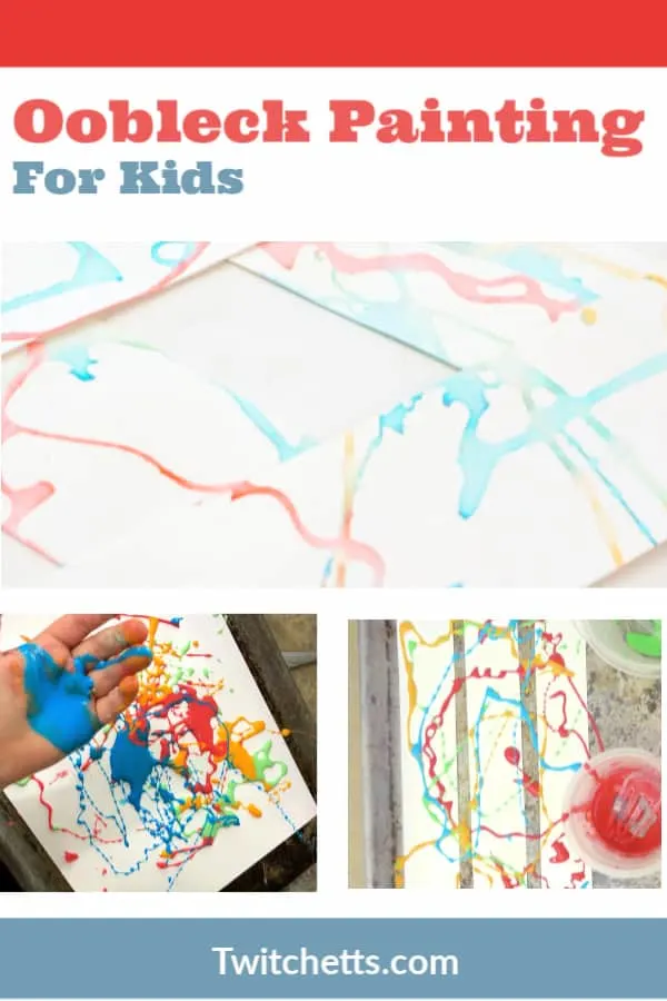 Creative painting with Oobleck that's messy fun for kids - Twitchetts