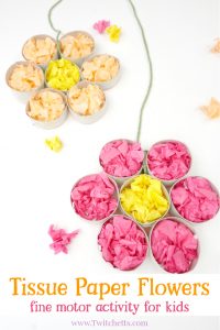 How to make easy tissue paper flowers - Twitchetts