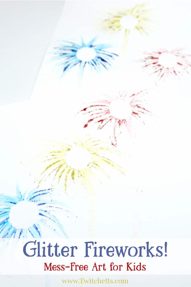 How to make sparkling firework art using messfree glitter Twitchetts