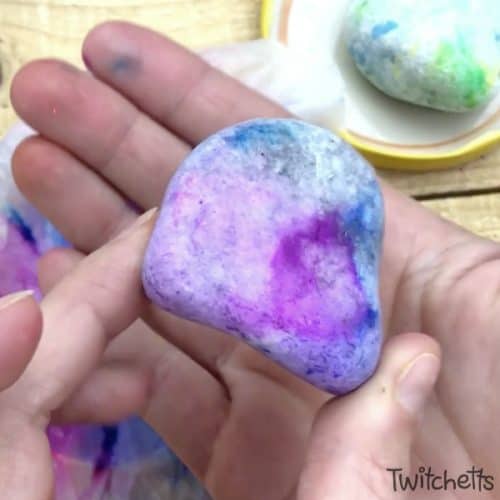 Did you know you can make amazing rocks with simple supplies? This craft uses coffee filters to create a beautiful effect. It's a perfect rock painting idea for kids!