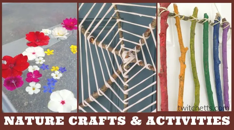 50+ easy nature crafts for kids to make this summer or fall